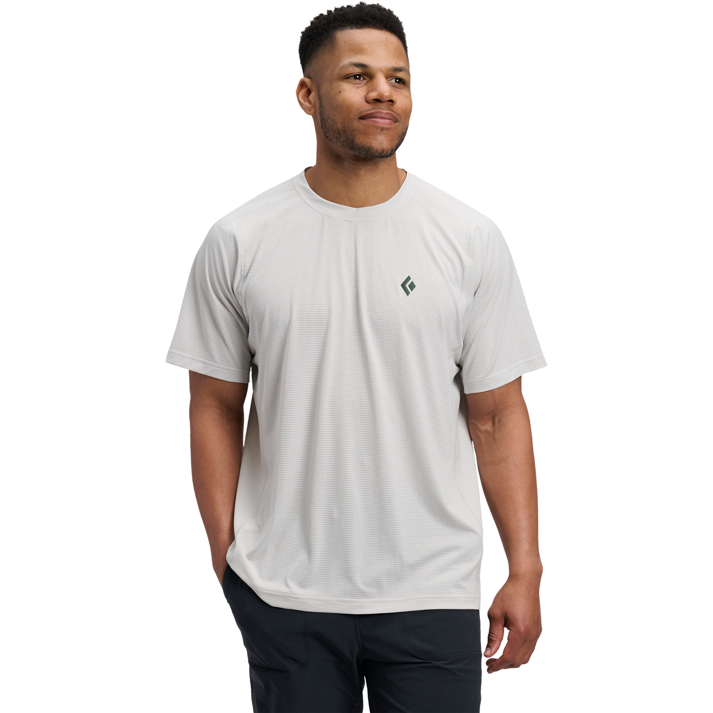 Black Diamond Distance Tech Herren Laufshirts weiss Größe XL Camping Widerstandsfähig