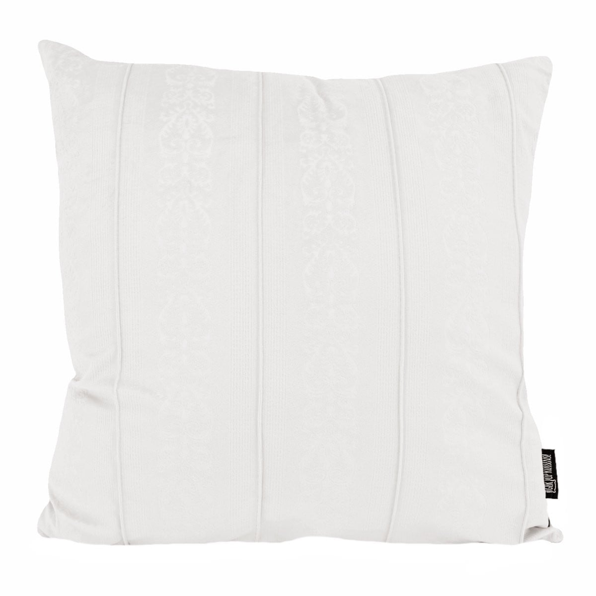 Velvet Versaille Wit Kussenhoes van Fluweel en Polyester, 45 x 45 cm
