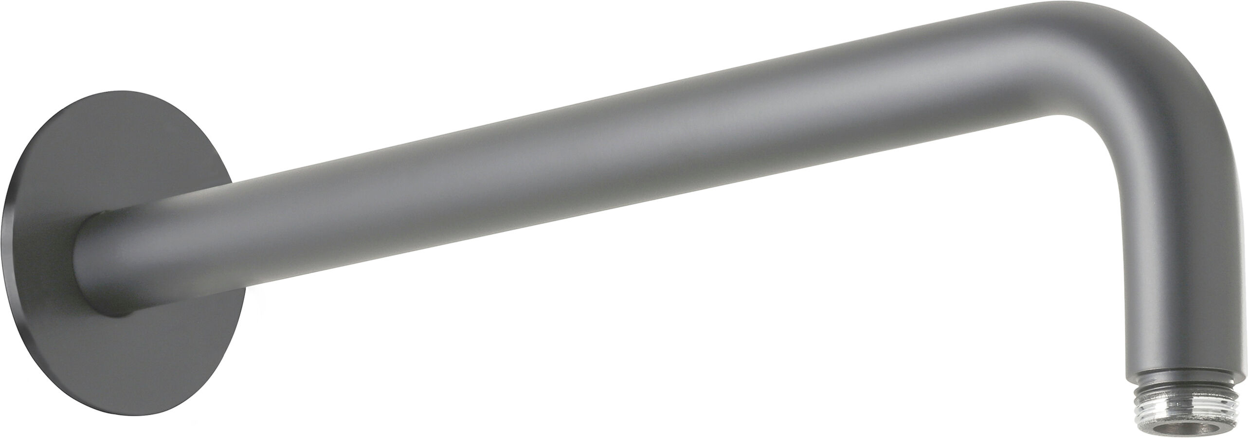 Bras mural Herzbach Deep Grey 23.960350.1.06 350 mm, pour douche à effet pluie, gris mat