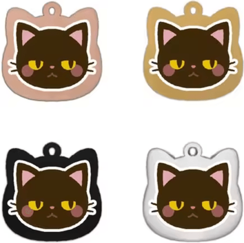 Inspire Curations PawPrint Personalized Stainless Steel Pet ID Tag 14 golden