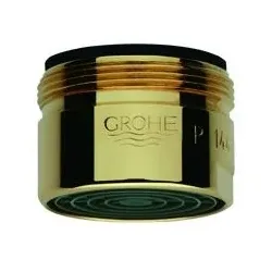 Grohe Mousseur 13927 Durchflussklasse C 30l/min 3 bar AG M28x1 gold, 13927G00 13927G00