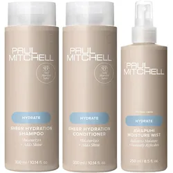 750ml Paul Mitchell Instant Moisture Quick Care Set (Shampoo 300ml + Conditioner 200ml + Spray 250ml)