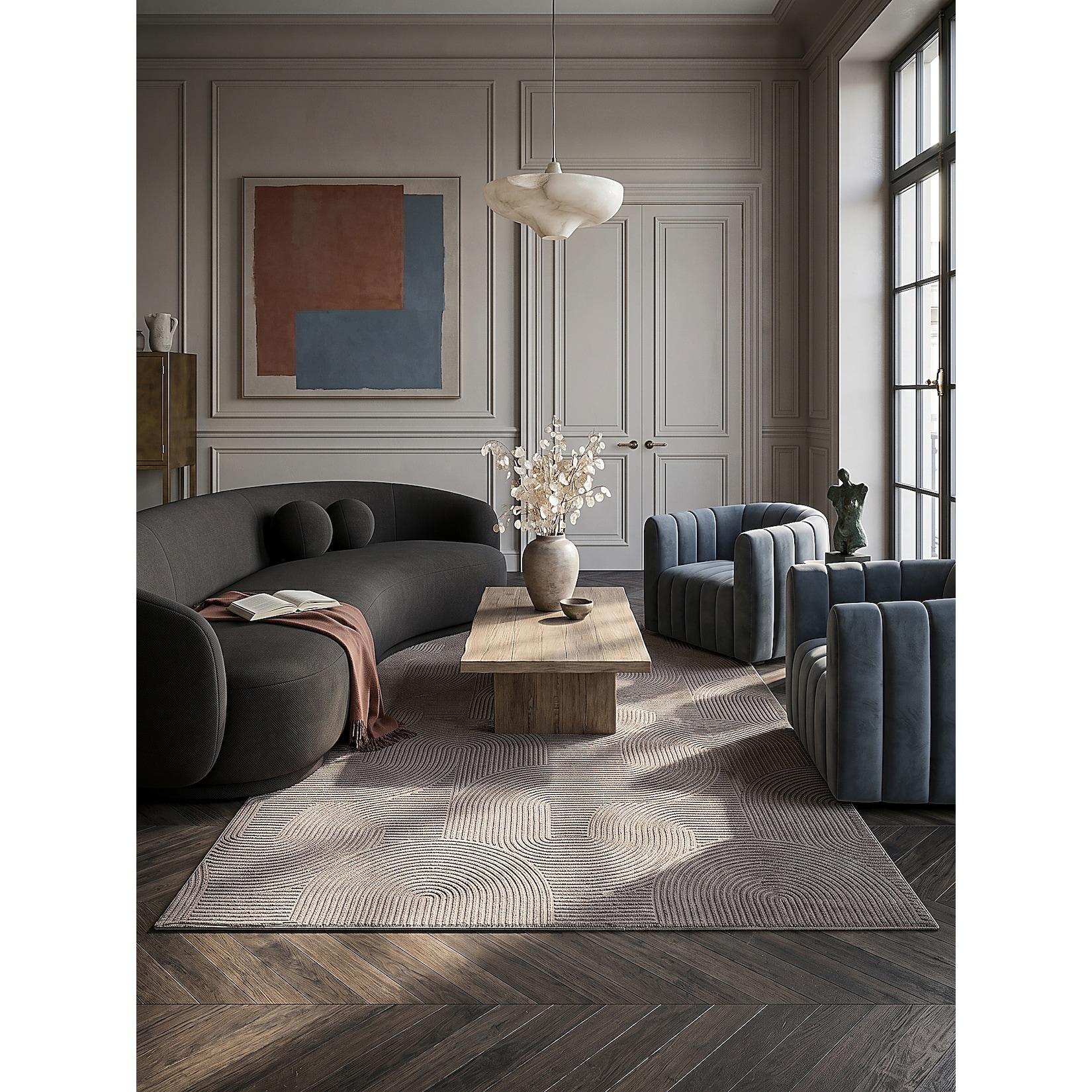Teppich Antirutsch Beige 240x340 cm - DALAR Kadima Design