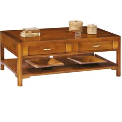 Wohnzimmer Couchtisch im italienischen Design Nussbaumfarben