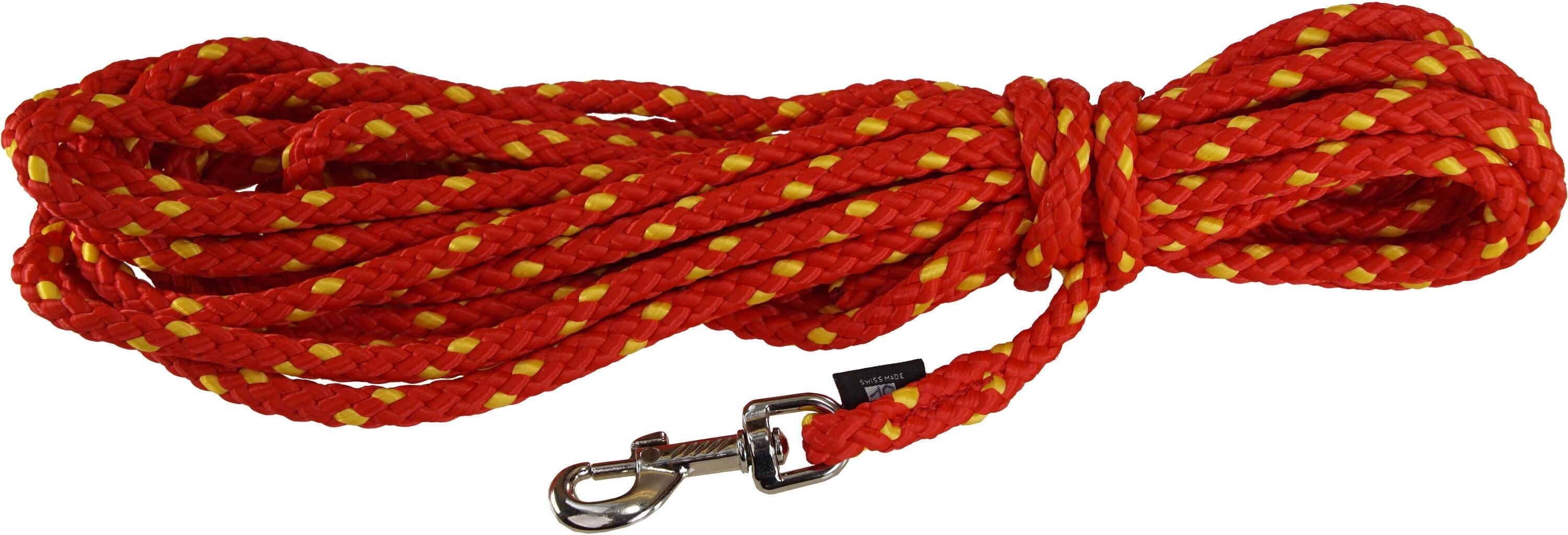 Hundeleine "Schleppl.1cm/8m", gelb, B:1cm L:8m, Kunststoff, Leinen, Hundeleine gelb L/B: 8m x 1cm