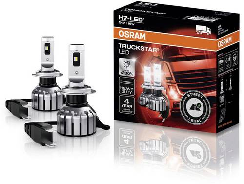 Osram Automotive 64215DWTS-2HFB LED Leuchtmittel Truckstar H7 16W 24V