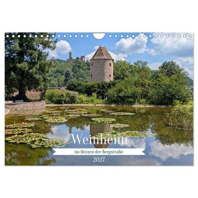 Weinheim im Herzen der Bergstraße (Wandkalender 2027 DIN A4 quer), CALVENDO Monatskalender