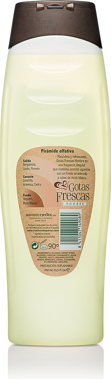Instituto Español Fresh drops Man Eau de Cologne 750 Ml 750 ml