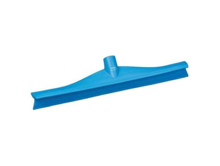 Vikan Rubberen reinigingsborstel polypropyleen frame enkele blade rakel, 16 inch, blauw