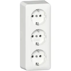 Gira SCHUKO-Dreifachsteckdose 16 A 250 V~ (reinweiß)