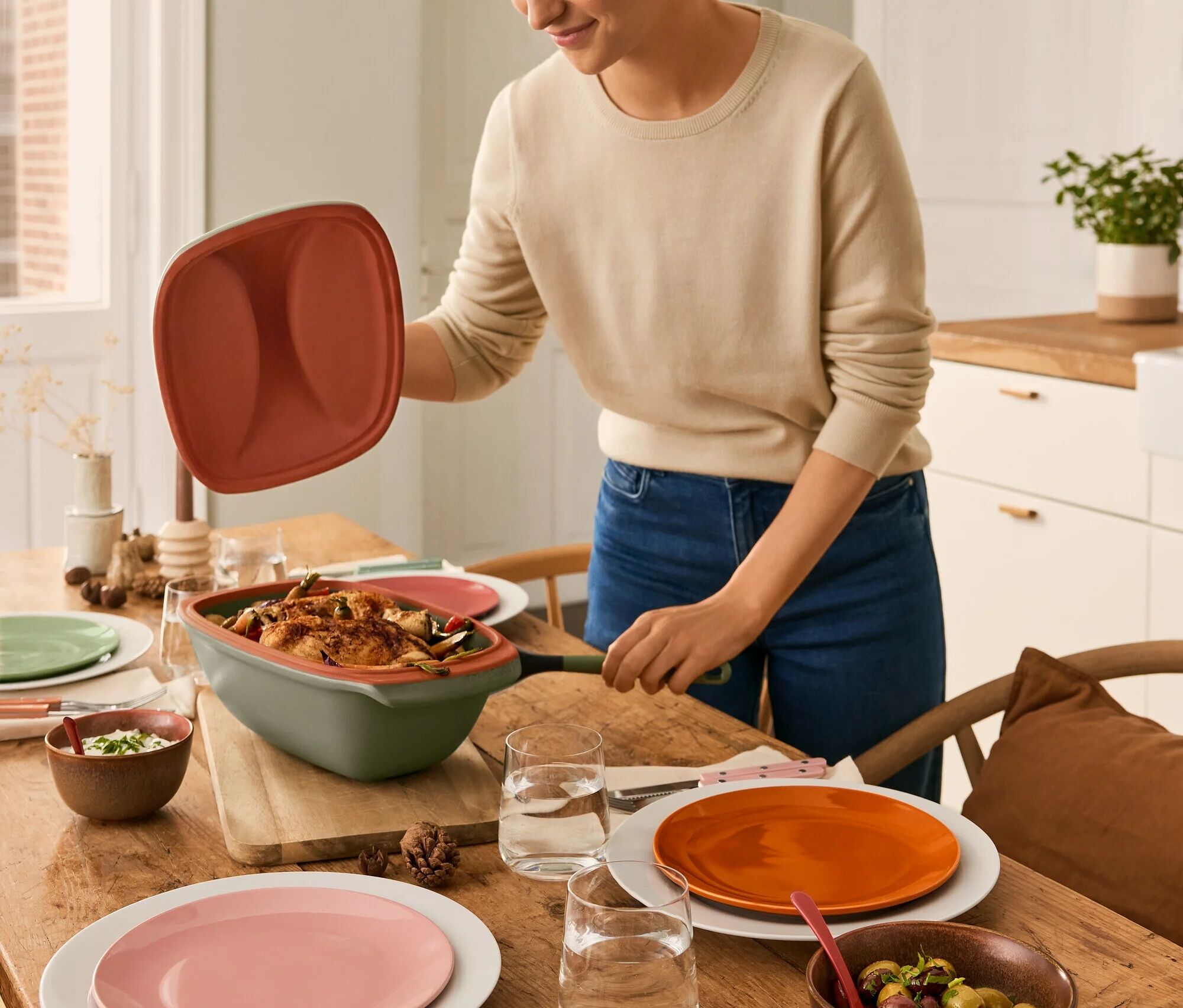 Tchibo - Römertopf Bräter »Culinario« - grün