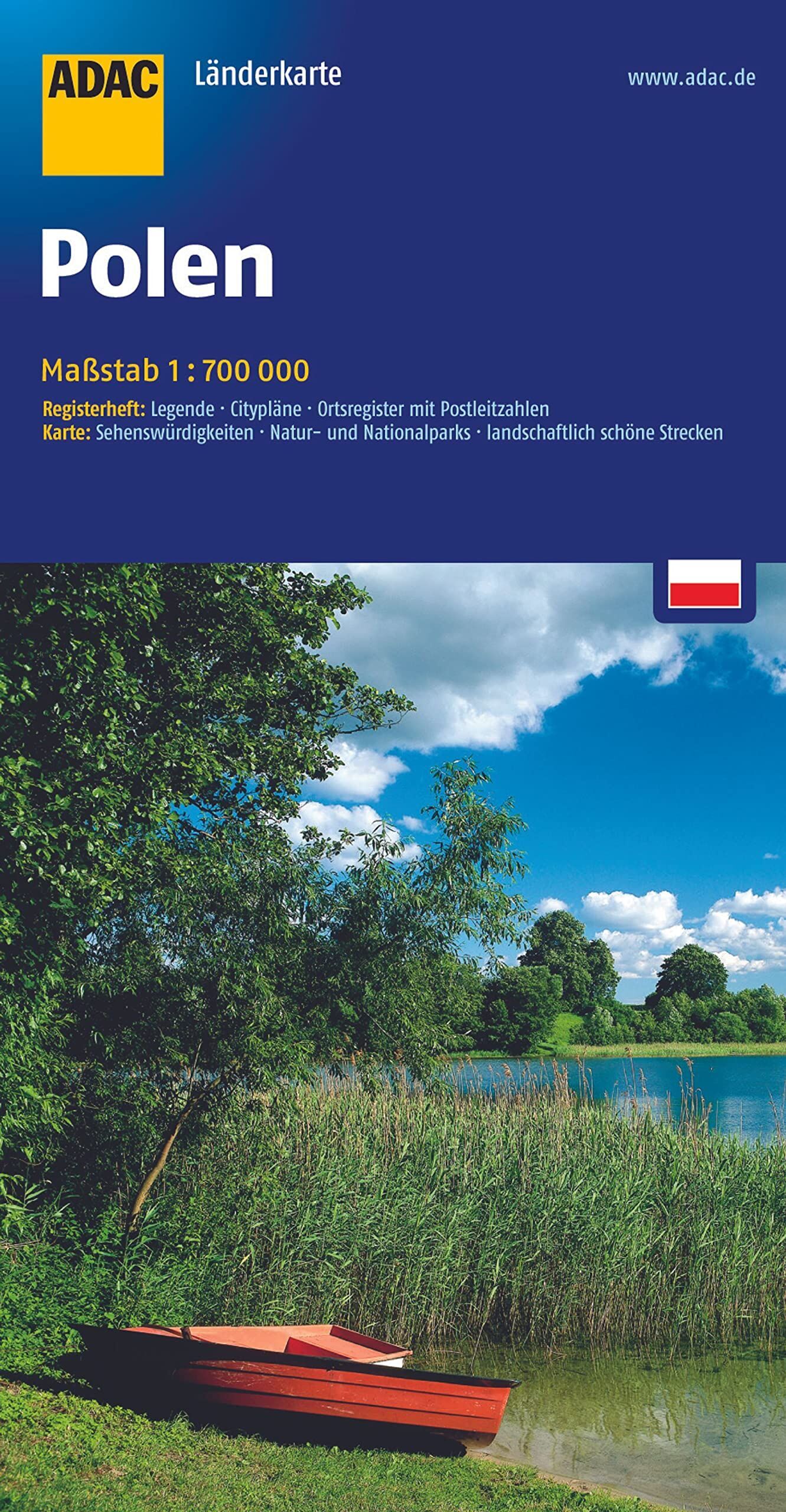 ADAC Kartografie - ADAC Länderkarte Polen 1:700 000 - Preis vom 12.10.2026 11:37:12 h