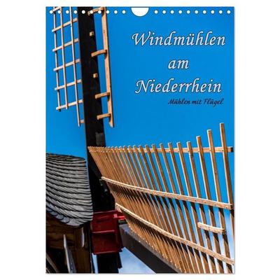 Windmühlen mit Flügel am Niederrhein (Wandkalender 2027 DIN A4 hoch), CALVENDO Monatskalender
