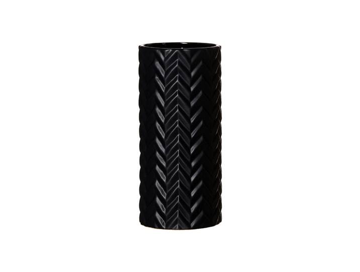 Ritzenhoff Breker Vase Zick Zack Schwarz 25 cm, Keramik, Rund, 25 cm, Dekoration, Vasen, Keramikvasen