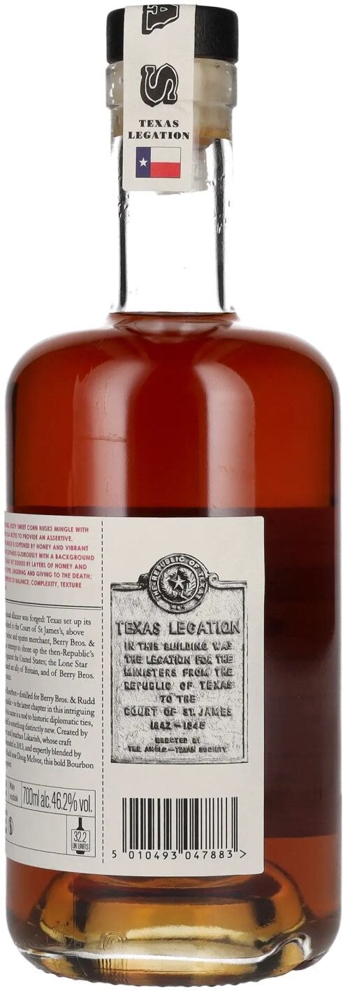 Texas Legation Bourbon Whiskey Batch 2 46,2% Vol. 0,7l