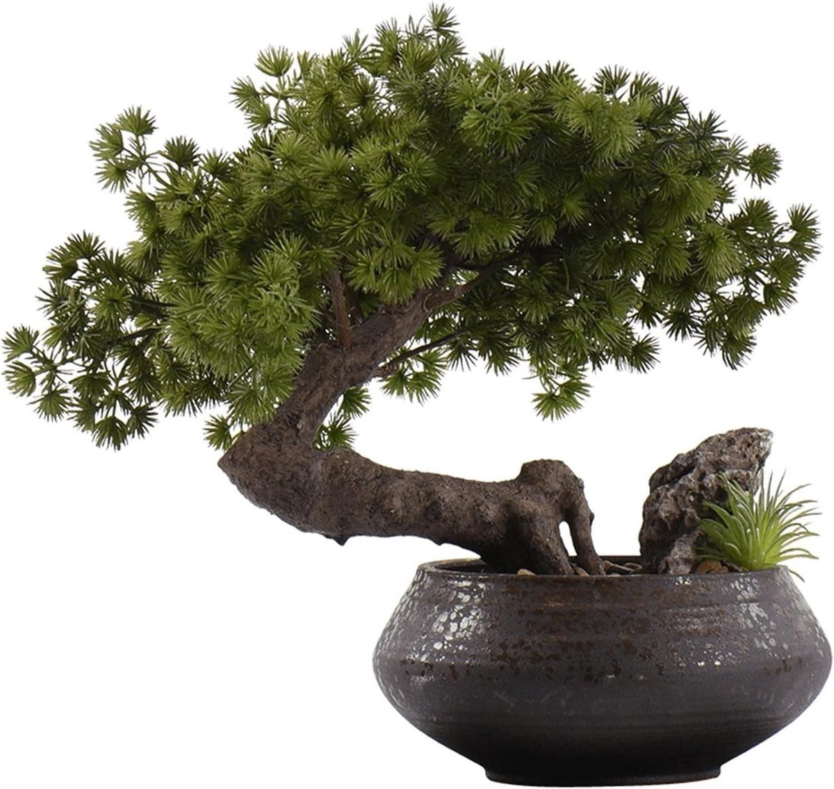 Kunstmatige Bonsai Groene Nep Boom voor Binnen Decoratie - 38 x 35 cm