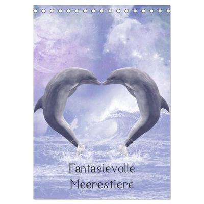 Fantasievolle Meerestiere (Tischkalender 2027 DIN A5 hoch), CALVENDO Monatskalender