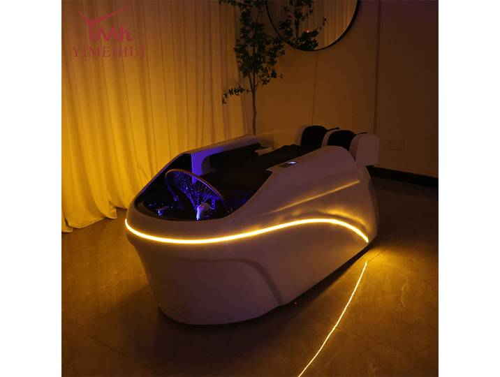 Salon tête Spa shampooing lit de Massage en cuir synthétique tête thérapie lit automatique Massage shampooing chaise cheveux Spa équipement