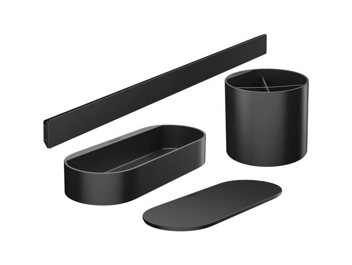 Badaccessoires 4--Teilig. Wallstoris Msw Schwarz