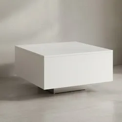 KADIMA DESIGN Holz Couchtisch, Stilvoller Wohnzimmer C-Tisch im puristischen Design