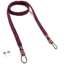 C-Rope Traveler Red Dots 140cm (Schultergurt), Kameragurt, Rot, Schwarz