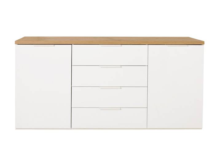 Sideboard Artisan Eiche - weiß hochglanz 171 cm - MUNDI