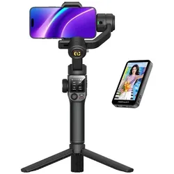 NoName AOCHUAN S3 Gimbal mit Zusatzbildschirm (schwarz) (Smartphone, 0.50 kg), Gimbal, Schwarz