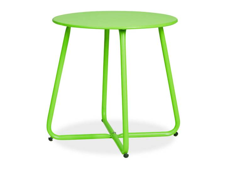 Homestyle4u Beistelltisch rund Metall Grün, 44x45x45 cm, Wohnzimmer, Wohnzimmertische, Beistelltische