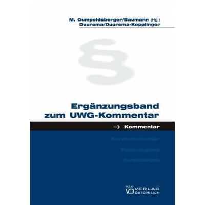 UWG, Taschenbuch von , Verlag Österreich, 978-3-7046-5260-7