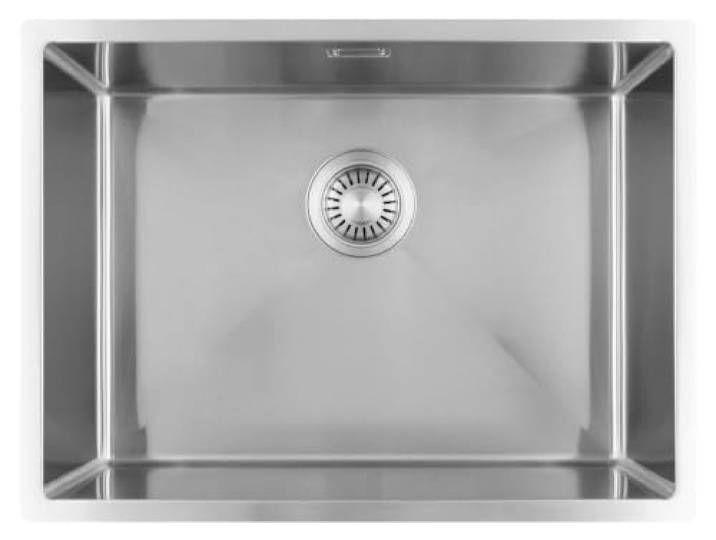 Küchenspüle 55x40 cm Edelstahl Unterbau, Flachbau, Aufbau Pure.Sink