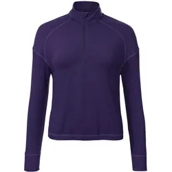Tchibo - Cropped-Fitness-Longsleeve - Damen - Gr. M - violett