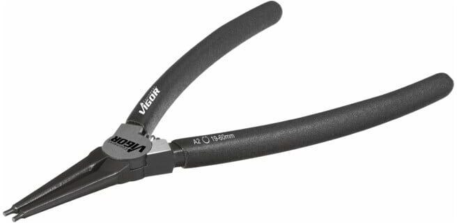 VIGOR Pince pour circlips V1717 Longueur totale : 180 mm (V1717)