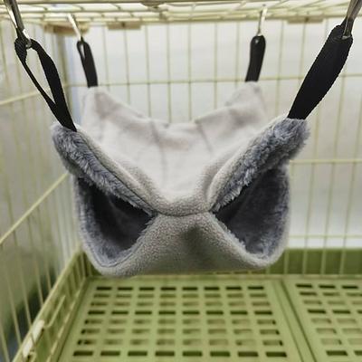 warm Kuschelige Frettchen-Hängematte – weiches Hängeversteck für Gleithörnchen, Chinchillas und andere Kleintiere