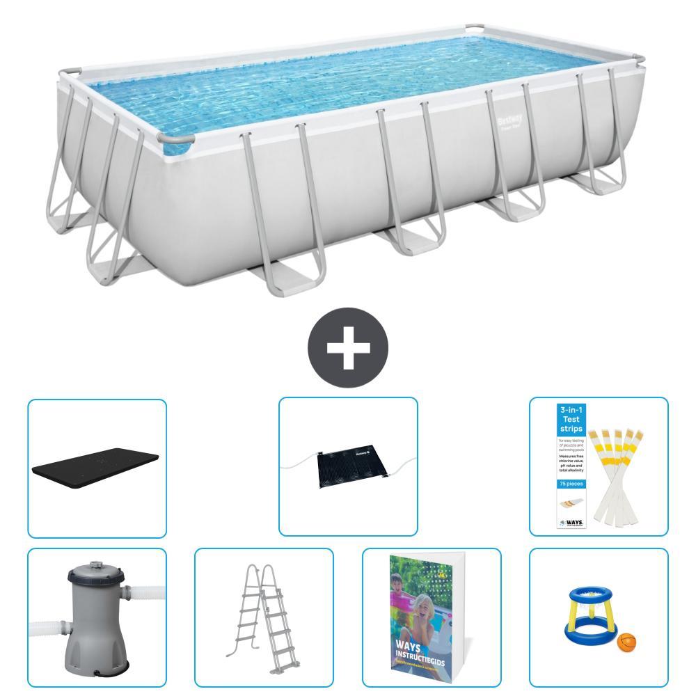 Bestway Power Steel Rechteckig - 488x244x122 cm - 6-teilig S559