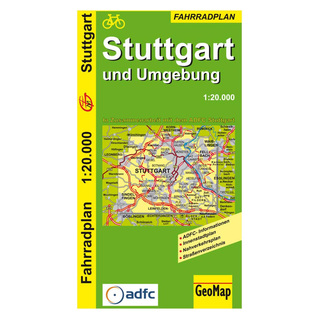 Geomap Stuttgart und Umgebung - Radwegeplan (40613940)