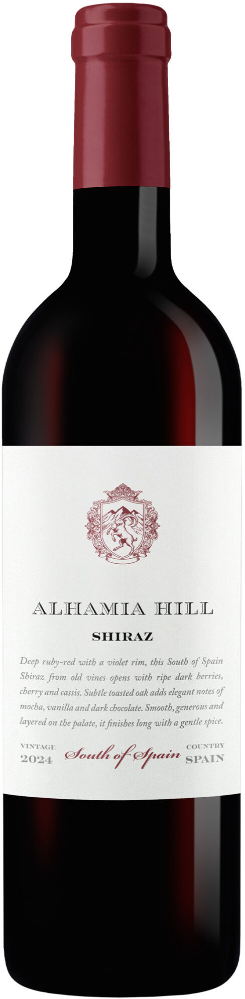 Trenza Alhamia Hill Shiraz 2024 14.5% Vol. Rotwein Trocken aus Spanien