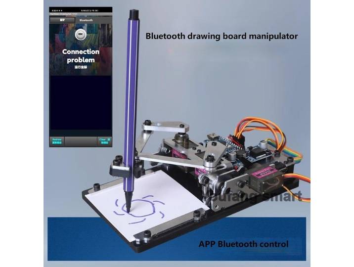 Robot Drawbot à commande par application, manipulateur MG90S, machine à dessin XY Pollter Artboard pour Arduino, robot programmable, kit DIY