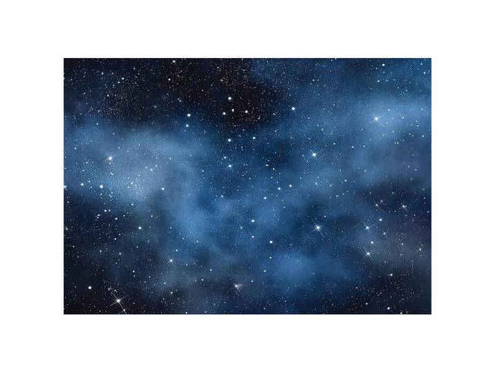 FOTOTAPETE Kosmos Sterne Blau 300x210 cm