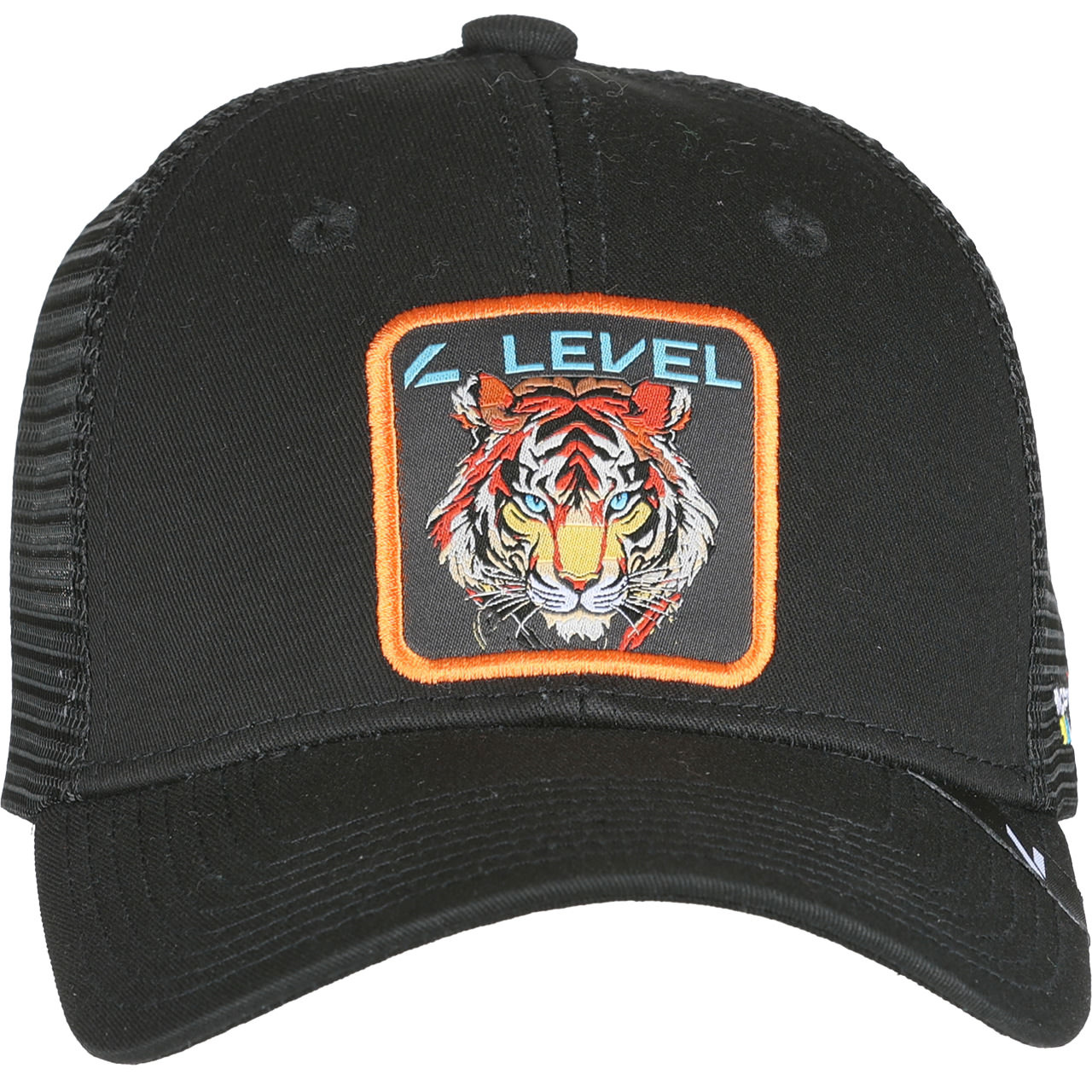 Level Cap Mesh TIGER black