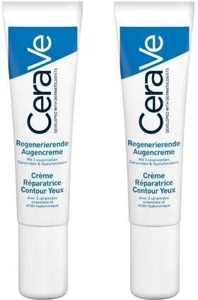 CeraVe Crema Riparatrice Contorno Occhi BIPACCO Anti Occhiaie e Borse 2x15 ml