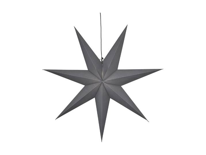 LED Dekolicht Trading Papierstern Ozen , grau, B:100cm H:100cm T:21cm, PARFORCE TRADITIONAL HUNTING, Leuchten, LED Dekolicht