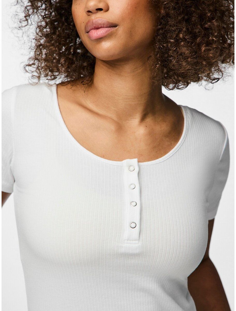 PIECES T-shirt boutonné