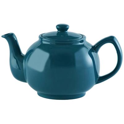 Teekanne PRICE & KENSINGTON "Betty", blau (petrol), H:22,8cm, Steinzeug, Kannen, 6 Tassen