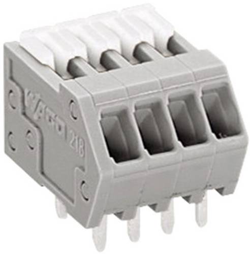 WAGO 218-504 Federkraftklemmblock 0.50mm² Polzahl 4 Grau