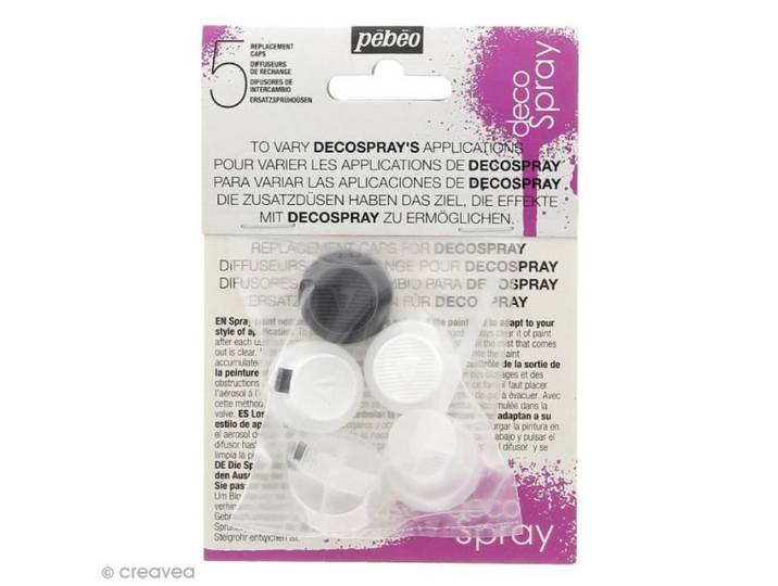 Diffuseurs Decospray - Pebeo - Lot De 5 - Trace Moyenne - Standard