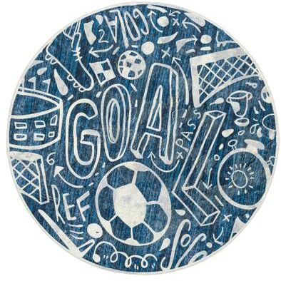 Katie Merz SPORTSGLYPHS Soccer Area Rug