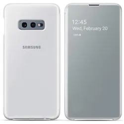 Samsung Clear View (Samsung Galaxy S10e), Smartphone Hülle, Weiss