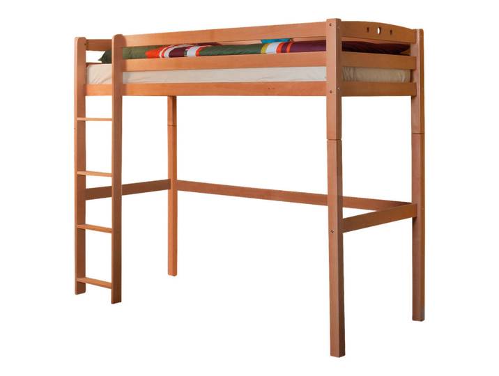 Livetastic Hochbett, Buchefarben, Holz, Buche, massiv, 90x200 cm, nur für Rollroste geeignet, Baby- und Kindermöbel, Kinderzimmer & Jugendzimmer, Kinderbetten, Hochbetten