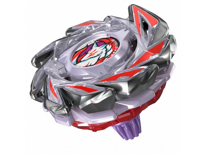Hasbro Beyblade X Brush Fox J 9-70GR CX Kit de Démarrage - Toupie à Rotation Droite avec Lanceur à Enrouleur, Composants en Métal - Argent &amp; Rouge