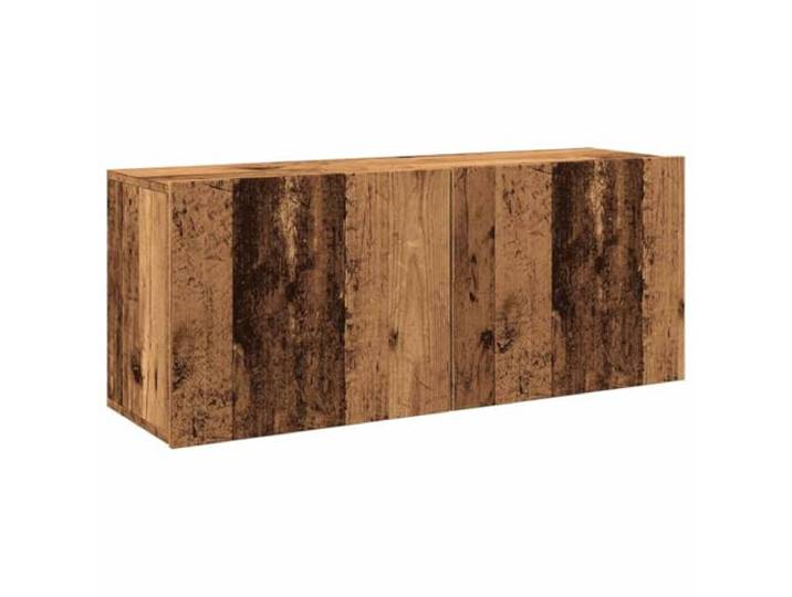 hliofuir TV-Wandschrank Altholz-Optik 100x30x41 cm Lowboard Wandhängendes Lowboard für Wohnzimmer und Schlafzimmer mit viel Stauraum für Receiver und Medien.
